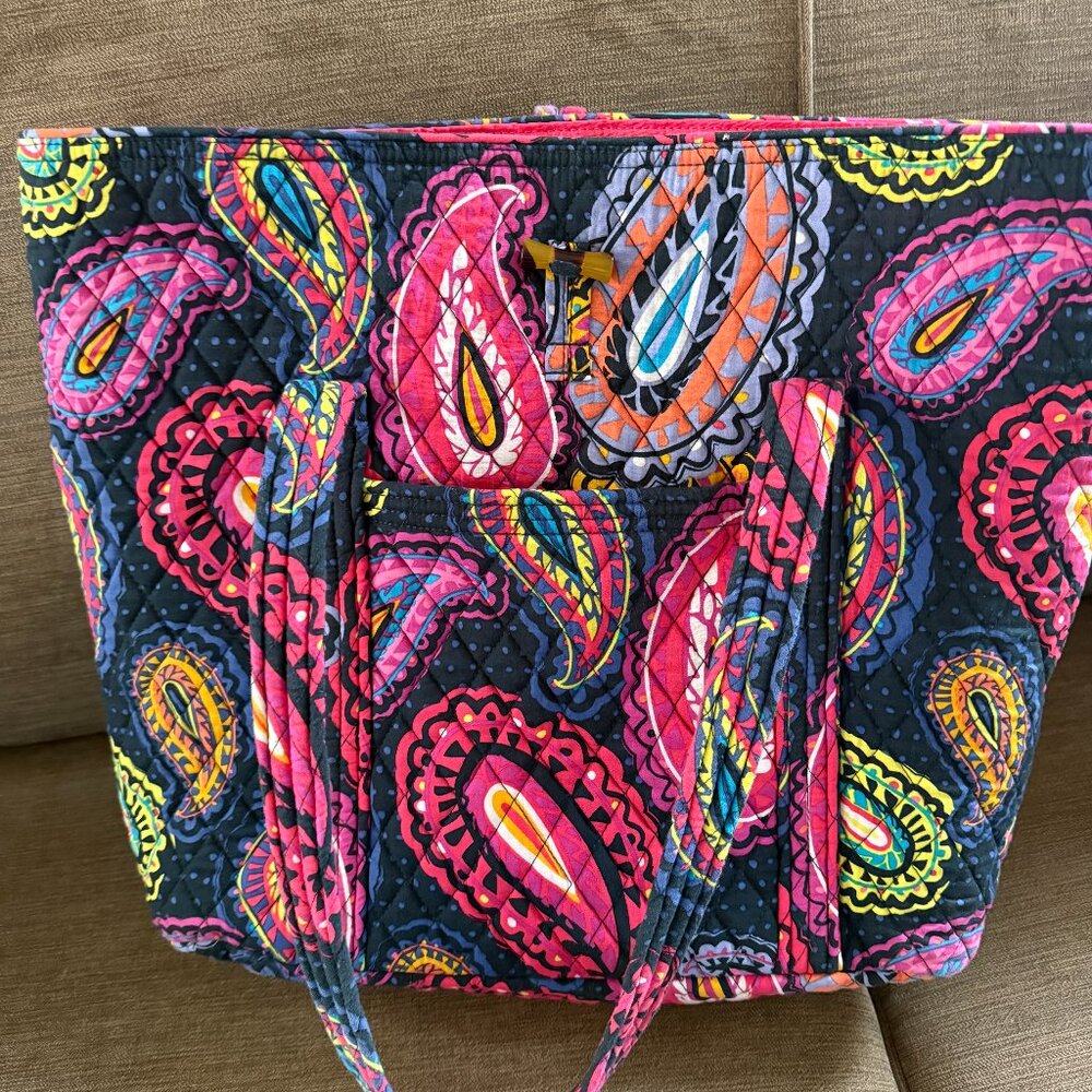 Factory Style Vera Tote Bag and pencil pouch-Twilight Paisley